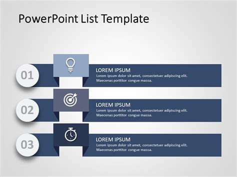 List Template Powerpoint